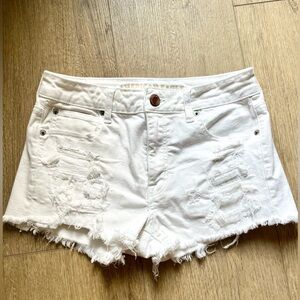 American Eagle Outfitters White Jean Shorts